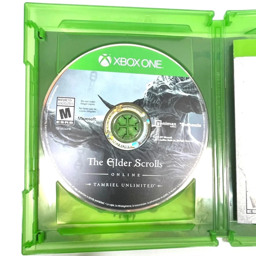 The Elder Scrolls Online Tamriel Unlimited Xbox One Complete CIB Tested Manual